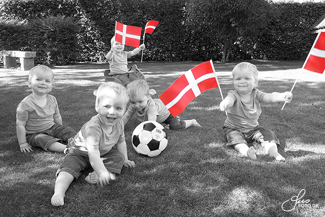 portrætkollage - festlig hilsen